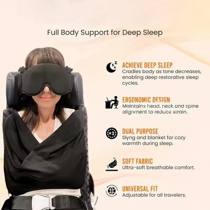 3-in-1 Travel Neck Pillow & Eye Mask